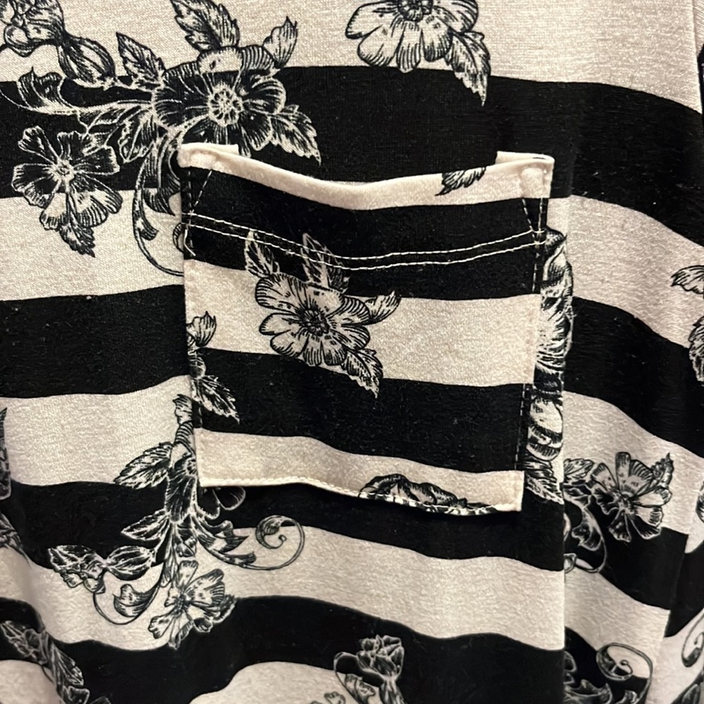 LulaRoe Striped Floral Dress - Picture 3 of 4